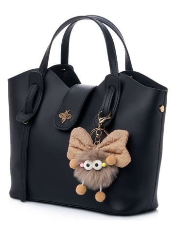 Lucky Bees Schultertasche "Celeste" in Schwarz - (B)25 x (H)21 x (T)11 cm