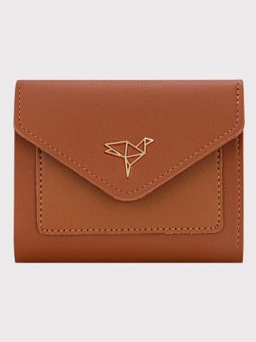 BAGmori Geldbörse in Hellbraun - (B)12 x (H)10 x (T)3 cm