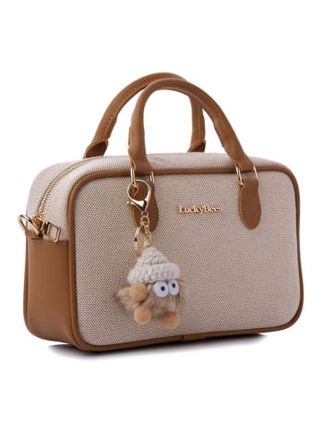 Lucky Bees Handtas beige/lichtbruin - (B)25 x (H)15 x (D)8 cm
