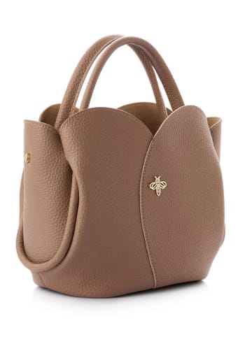 Lucky Bees Henkeltasche in Beige - (B)29 x (H)21 x (T)15 cm