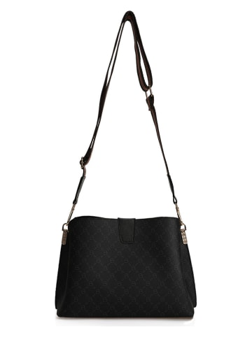 Lucky Bees Torebka w kolorze czarno-szarym - 33 x 20 x 12 cm