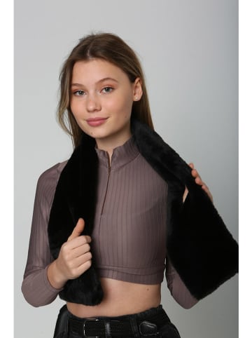 Lucky Bees Szal w kolorze czarnym - 106 x 15 cm