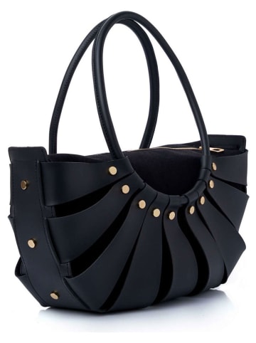 Lucky Bees Henkeltasche "Ingrid" in Schwarz - (B)35 x (H)18 x (T)15 cm