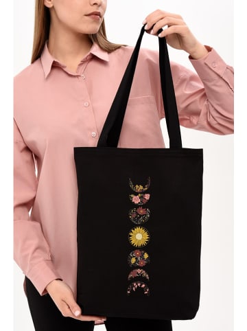 BAGmori Schultertasche in Schwarz - (B)35 x (H)40 x (T)8 cm