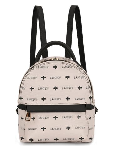 Lucky Bees Rugzak crème/zwart - (B)24 x (H)25 x (D)17 cm