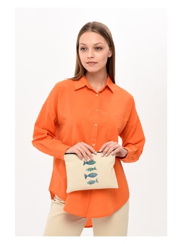 BAGmori Kosmetyczka w kolorze beżowym - 25 x 18 cm