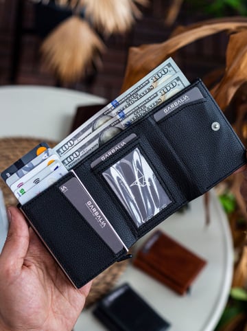 BAGmori Geldbörse in Schwarz - (B)7 x (H)9 x (T)2,5 cm