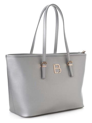 Lucky Bees Shopper zilverkleurig - (B)42 x (H)25 x (D)15 cm