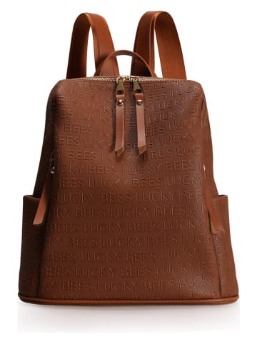 Lucky Bees Rucksack in Hellbraun - (B)30 x (H)35 x (T)13 cm