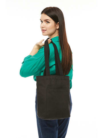 BAGmori Schultertasche in Schwarz - (B)33 x (H)45 x (T)10 cm