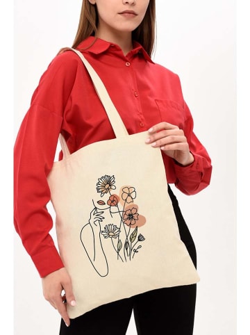 MORI Schultertasche in Creme - (B)25 x (H)40 x (T)8 cm