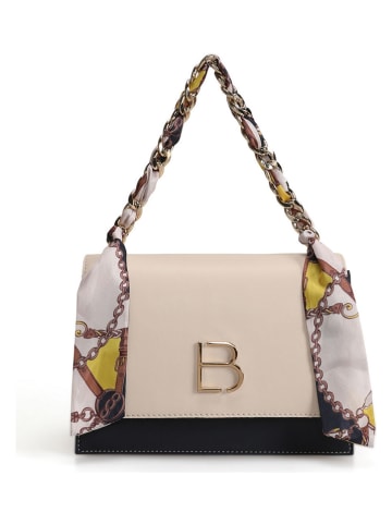 Lucky Bees Handtas beige/donkerblauw - (B)23 x (H)16 x (D)9 cm
