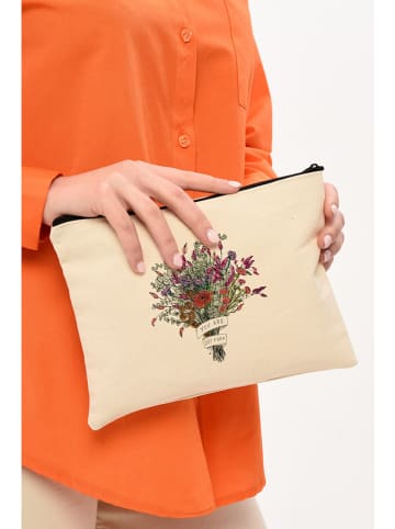 MORI Kosmetiktasche in Beige - (B)25 x (H)18 cm