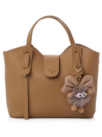 Lucky Bees Handtas ''Celeste'' in Kamel - (B)25 x (H)21 x (D)11 cm