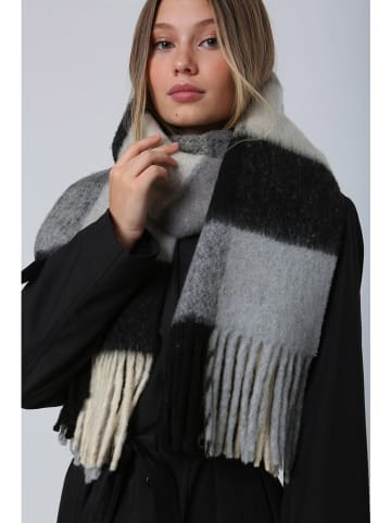 Lucky Bees Sjaal grijs/zwart - (L)200 x (B)45 cm