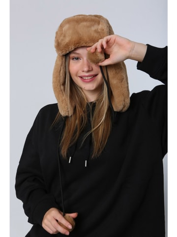 Lucky Bees Mütze in Camel