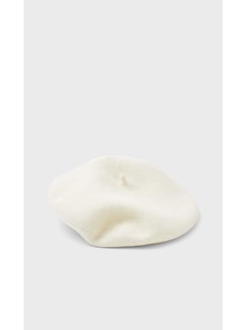 Lucky Bees Baret met aandeel wol crème