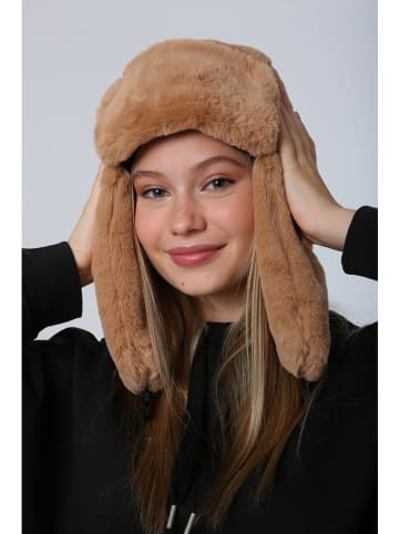 Lucky Bees Mütze in Camel