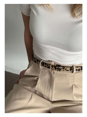 Lucky Bees Riem zwart/bruin - (L)100 cm