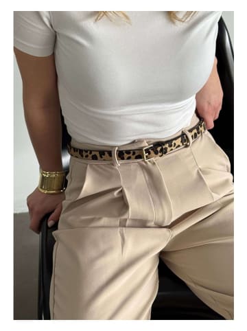 Lucky Bees Riem zwart/bruin - (L)100 cm