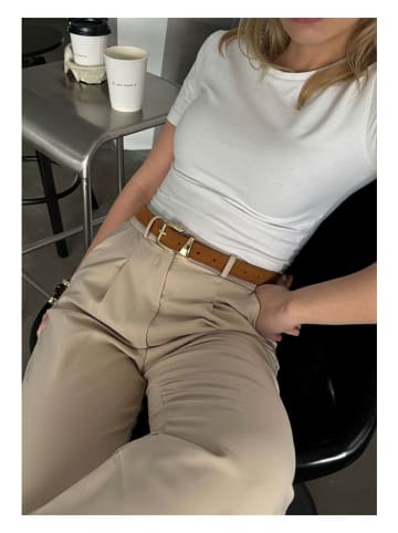 Lucky Bees Pasek w kolorze jasnobrązowym - dł. 100 cm