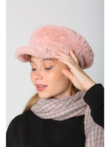 Lucky Bees Czapka w kolorze jasnoróżowym