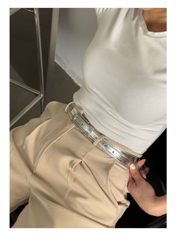 Lucky Bees Pasek w kolorze srebrnym - dł. 100 cm