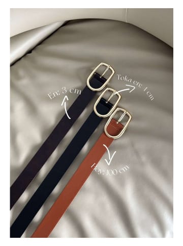 Lucky Bees Pasek w kolorze czarnym - dł. 100 cm