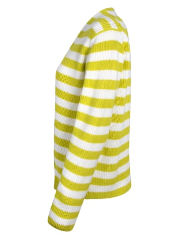 LIEBLINGSSTÜCK Cardigan in Gelb/ Weiß