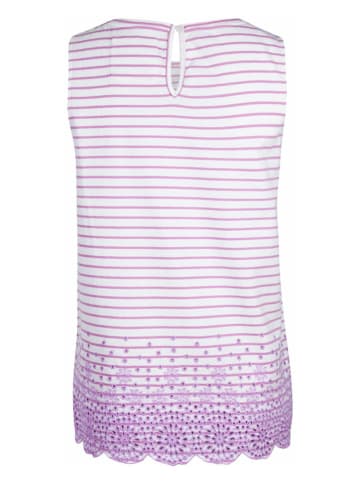 LIEBLINGSSTÜCK Top "Derya" w kolorze biało-fioletowym