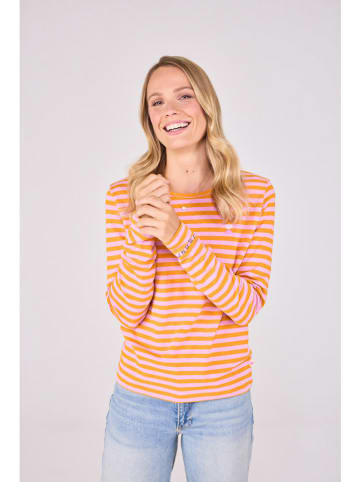 LIEBLINGSSTÜCK Longsleeve "Calista" in Orange/ Rosa