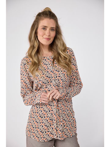 LIEBLINGSSTÜCK Bluzka "Rumi" w kolorze szarobrązowo-pomarańczowym