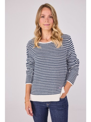 LIEBLINGSSTÜCK Pullover "Hollyn" in Dunkelblau/ Weiß