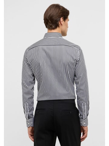 Eterna Hemd - Slim fit - in Schwarz/ Weiß