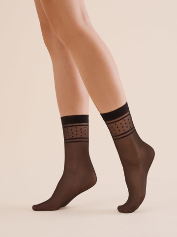 Gabriella Socken "Nebi" in Schwarz - 20 DEN