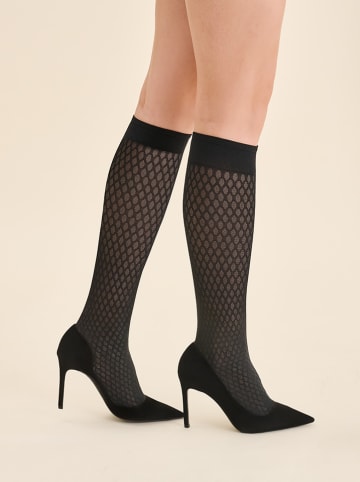 Gabriella Podkolanówki "Glam" w kolorze czarnym