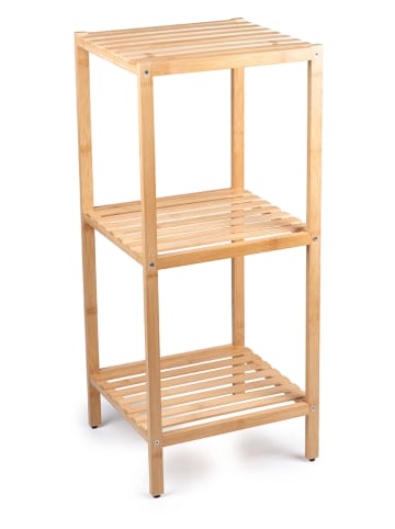 Alpina Regał łazienkowy w kolorze jasnobrązowym - 33 x 77,5 x 32 cm