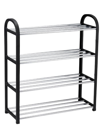 Alpina Schoenenrek zwart/zilverkleurig - (B)50 x (H)57 x (D)18,5 cm