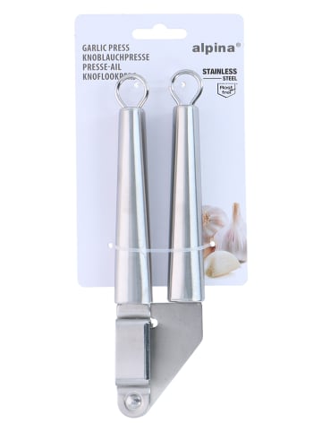 Alpina Knoblauchpresse in Silber - (H)20 cm
