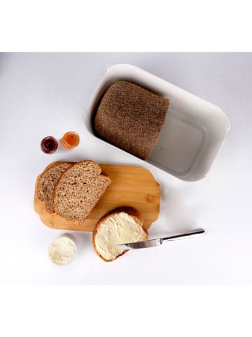 Alpina Chlebak w kolorze biało-jasnobrązowym - 33 x 18,5 x 12 cm