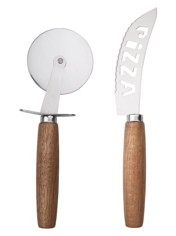 Alpina 2-częściowy zestaw w kolorze jasnobrązowym do pizzy