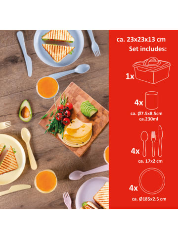 Alpina 21-delige picknickset groen