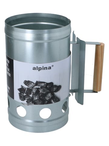 Alpina Grillstarter zilverkleurig - (H)27 x Ø 16 cm
