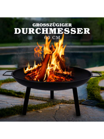 Alpina Feuerstelle in Schwarz - (H)29 x Ø 60 cm