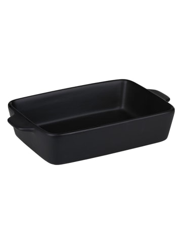 Alpina 2-delige set: ovenschalen wit/zwart - (B)28 x (H)18 x (D)6 cm