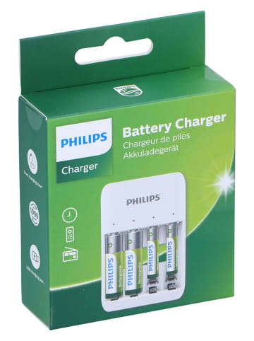 Philips Akkuladegerät in Weiß