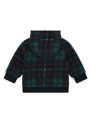 Steiff Fleecejacke in Schwarz/ Grün