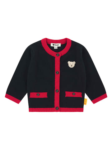 Steiff Cardigan in Schwarz/ Rot