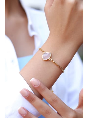 L'Atelier de Gaia Vergulde armband met edelstenen