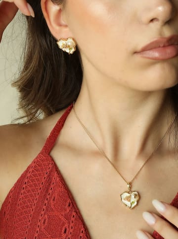 Pierres de Jade 2-delige sieradenset: ketting en oorstekers